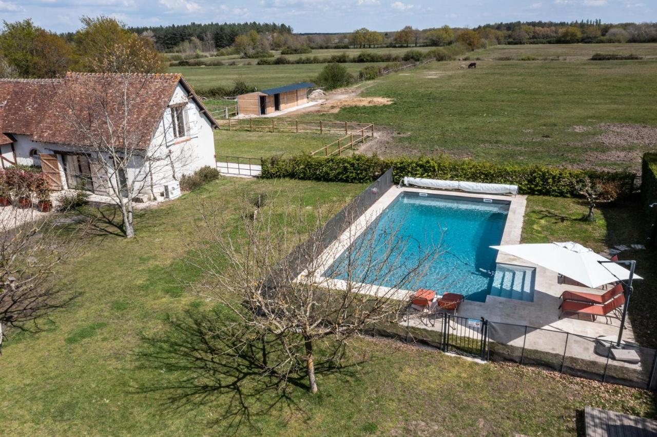 La Grange De Leonie, Chambres D'Hotes Avec Piscine Et Spa Méry-sur-Cher Dış mekan fotoğraf